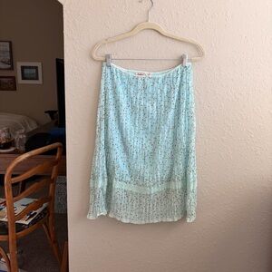 Y2K minty blue green Guess Jeans midi skirt